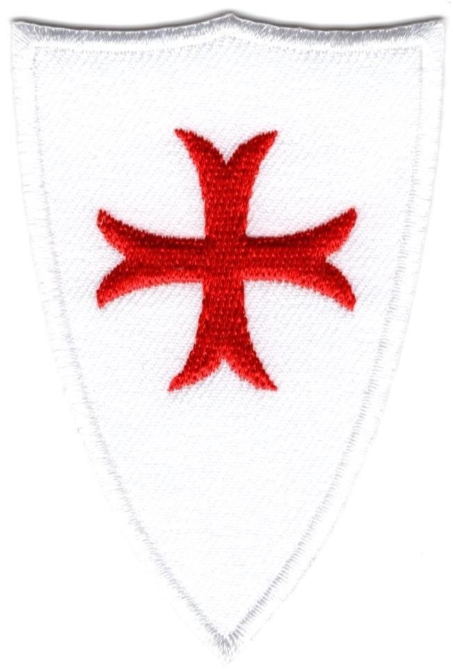 Knights Templar schild patch embleem, Verzenden, Nieuw, Bedrijf of Vereniging
