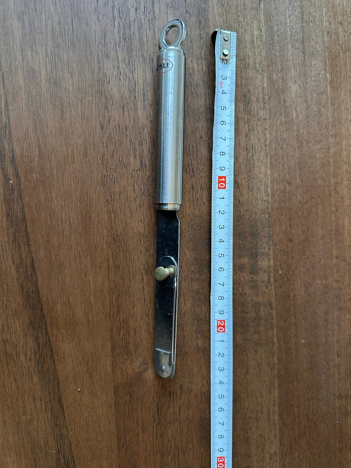 Rösle Keukenmesje - Schilmesje - Gebruikt, Zilver, Ophalen of Verzenden, Metaal, Overige merken