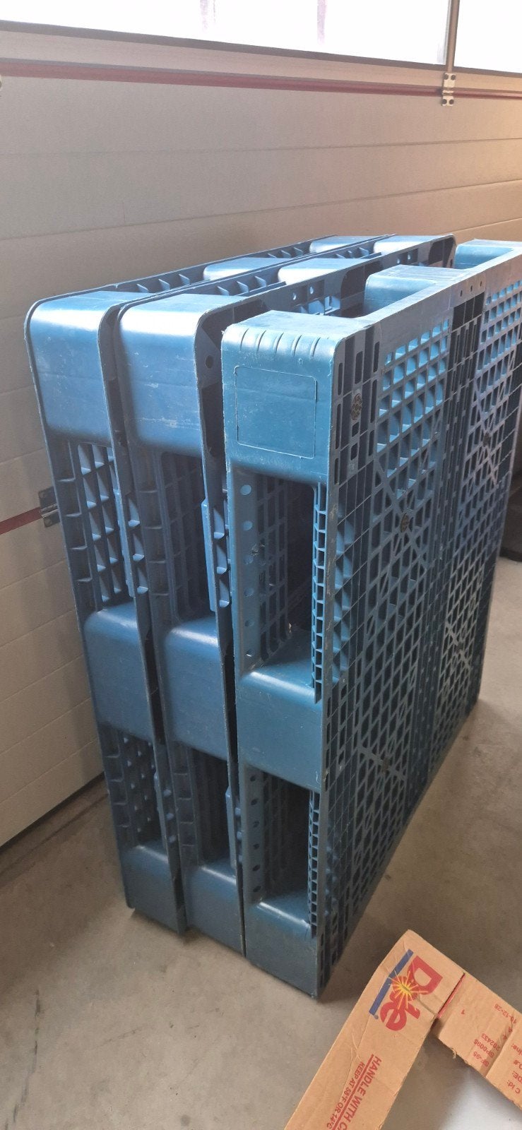 3 plastic pallet 100 x 120 cm, Ophalen, Gebruikt, 100 cm of meer, 60 cm of meer