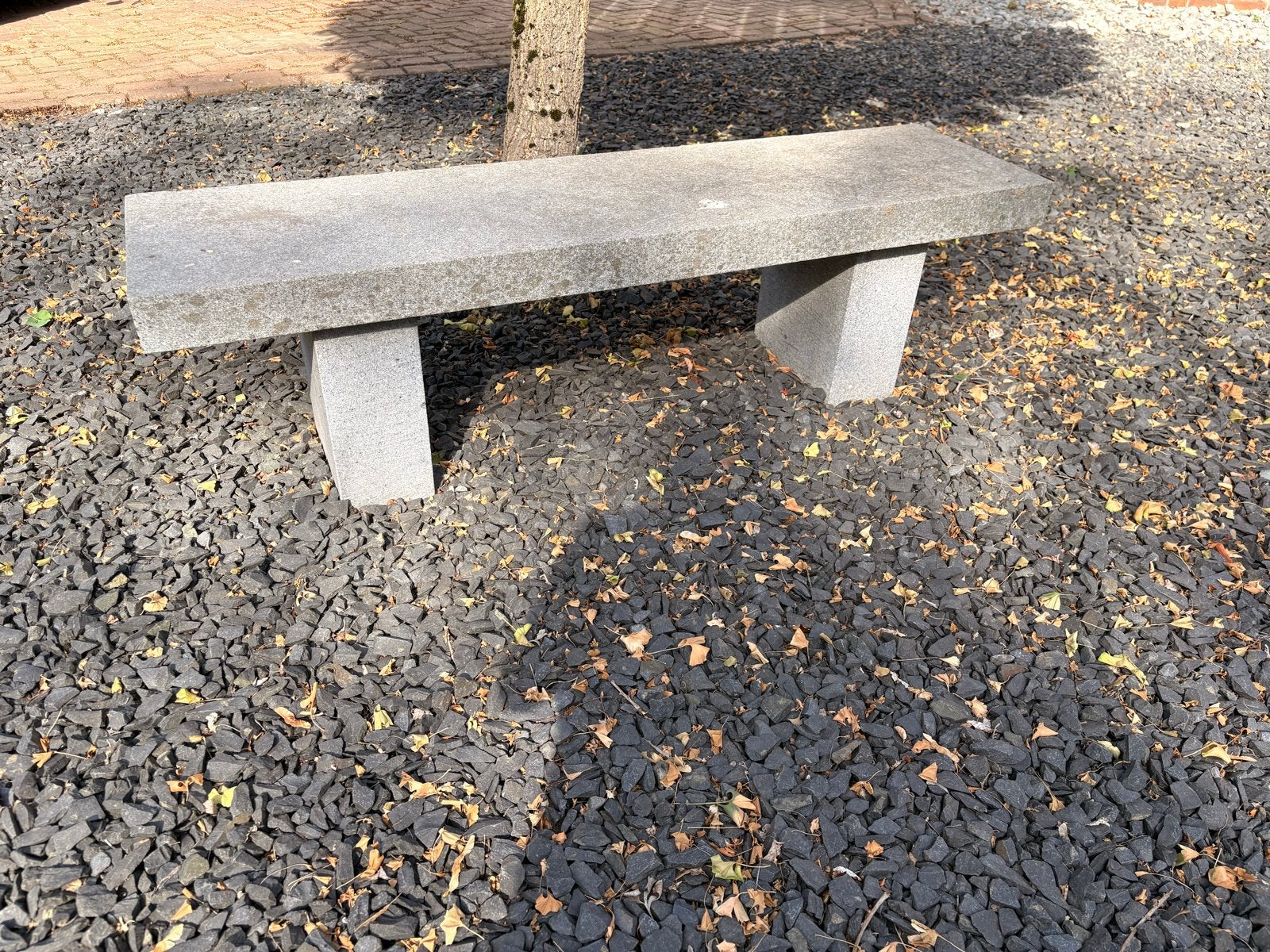 Robuuste granieten tuinbank, Tuin en Terras, Tuinbanken, Ophalen, Gebruikt, Overige materialen