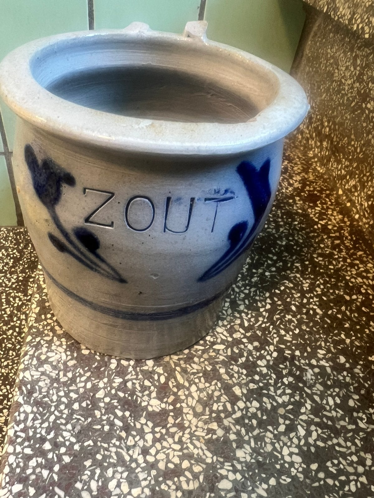 Oude zoutpot, Ophalen, Zo goed als nieuw, Overige materialen