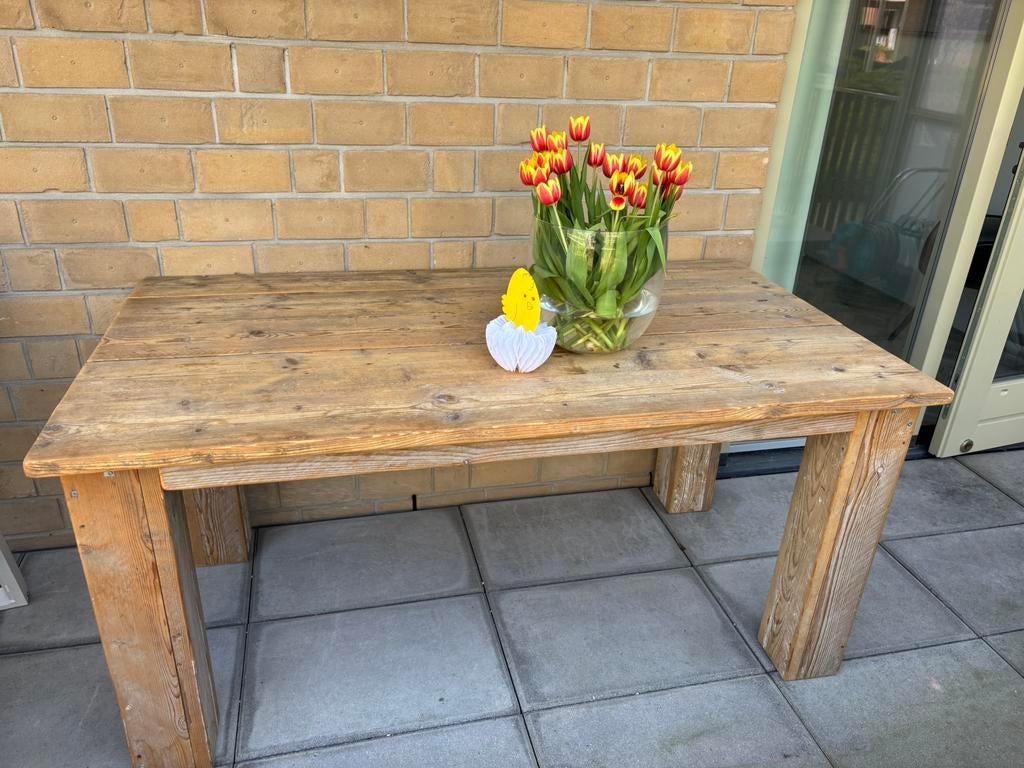Tafel steigerhout, Ophalen, Gebruikt, Rechthoekig, Hout