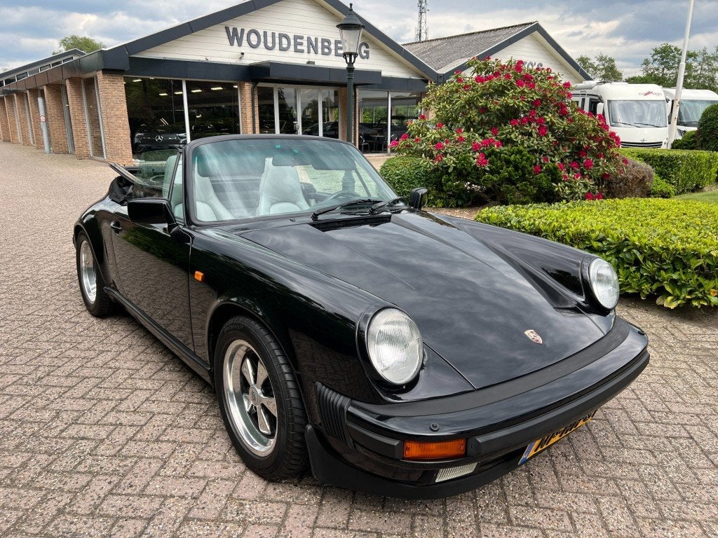 Porsche CARRERA 911 Carrera 3.2 cabriolet, Gebruikt, 1178 kg, Cabriolet, Zwart