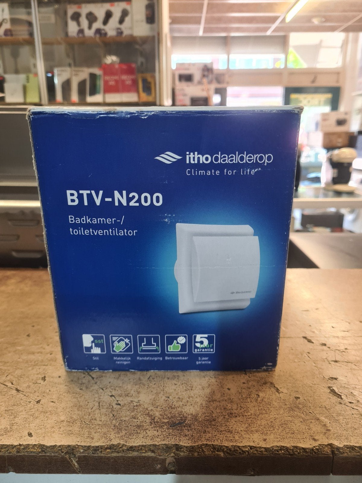 Itho Daalderop BTV-N200 - Badkamer -/ Toiletventilator Nieuw, Ophalen of Verzenden, Nieuw, Ventilator