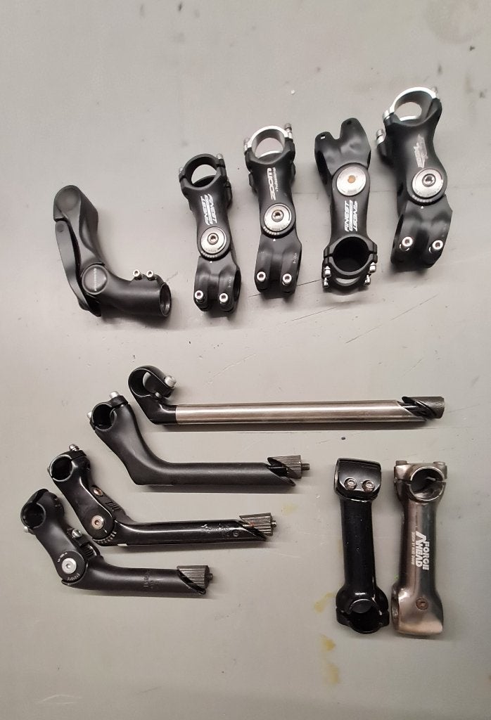 stuurpen en voorbouw, Fietsen en Brommers, Fietsonderdelen, Ophalen of Verzenden, Gebruikt, Aluminium