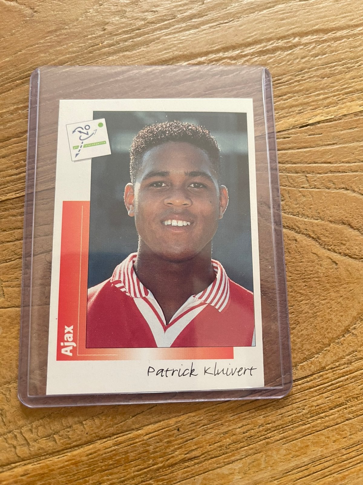 Patrick Kluivert Rookie #16 – Panini Voetbal 96 – Ajax, Ophalen of Verzenden, Zo goed als nieuw, Sticker
