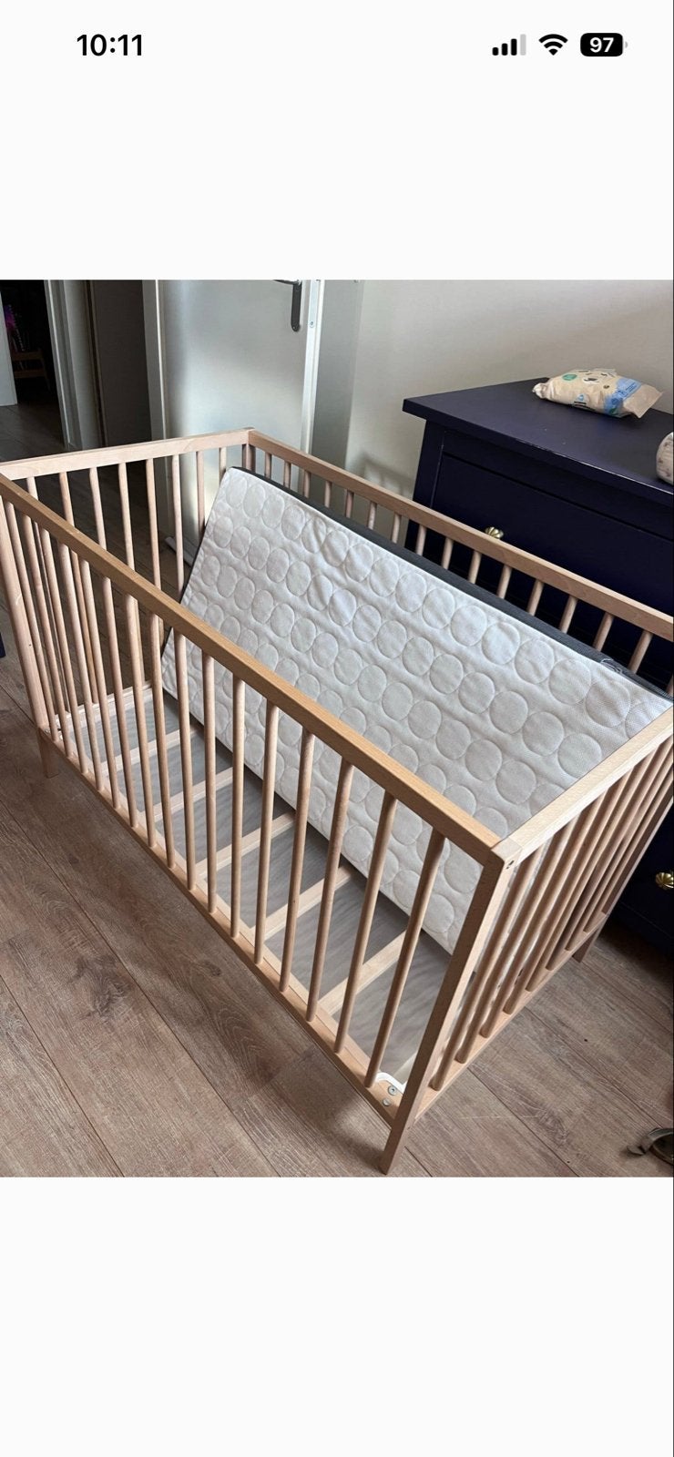 IKEA Sniglar ledikant met Krummelur matras (beste koop), Ophalen, Gebruikt, Ledikant