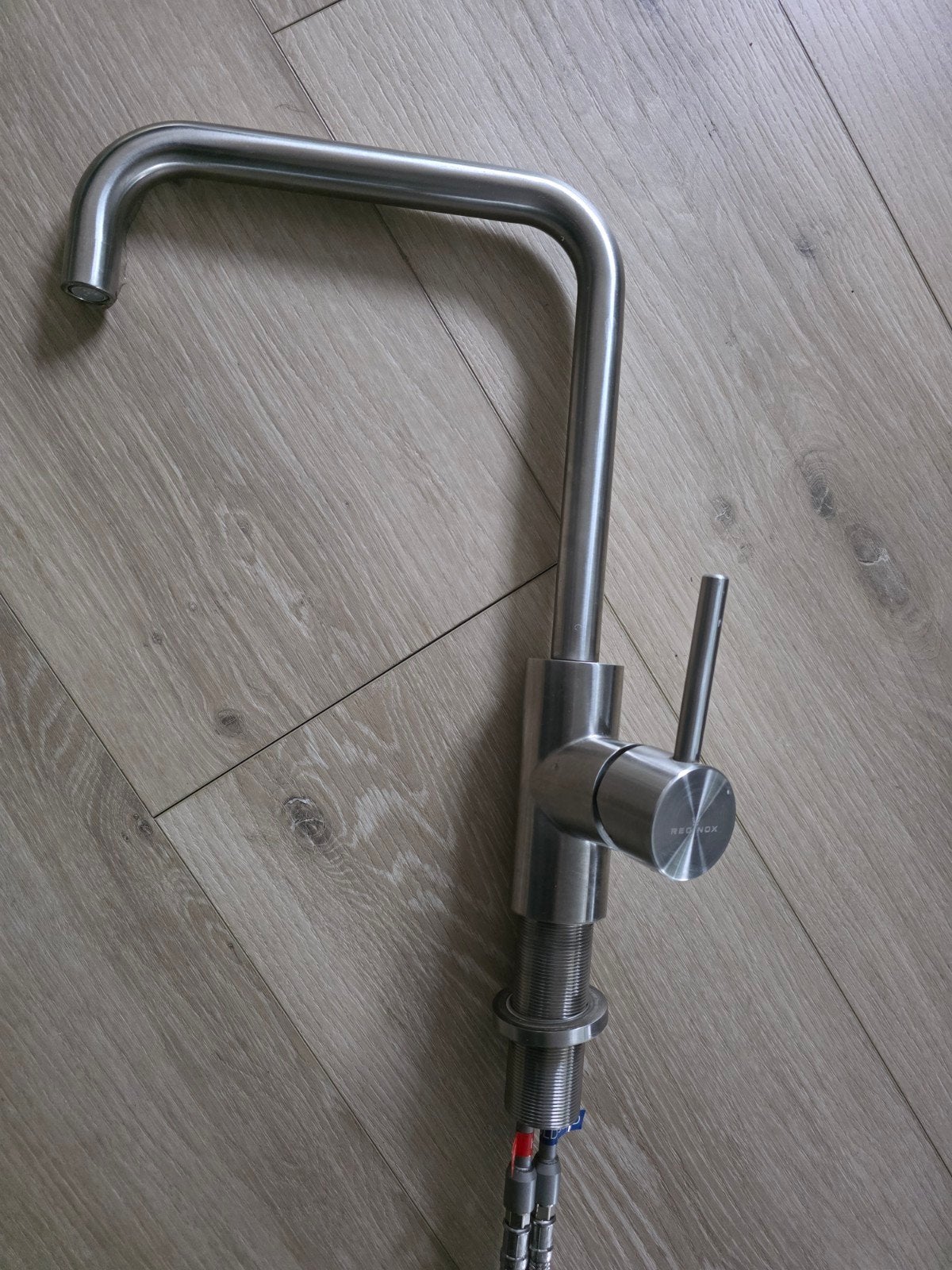 RVS kraan als nieuw, Huis en Inrichting, Ophalen of Verzenden, Zo goed als nieuw, Minder dan 50 cm, Minder dan 100 cm