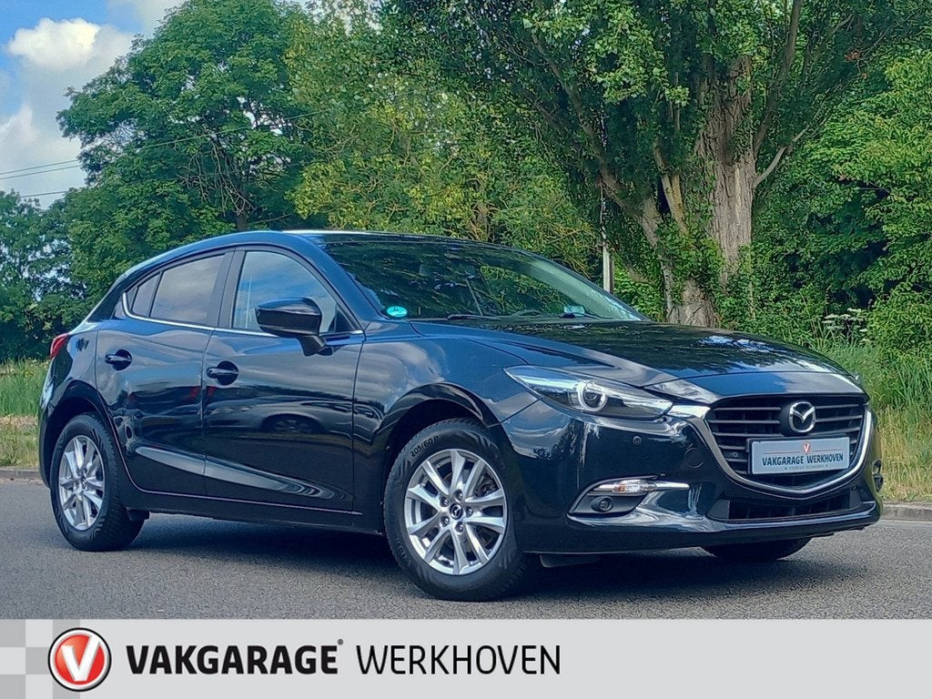 Mazda 3 2.0 SkyActiv-G 120 | Parkeersensoren | HeadUp | Stoe, Auto's, Mazda, Voorwielaandrijving, 1998 cc, Stof, Gebruikt