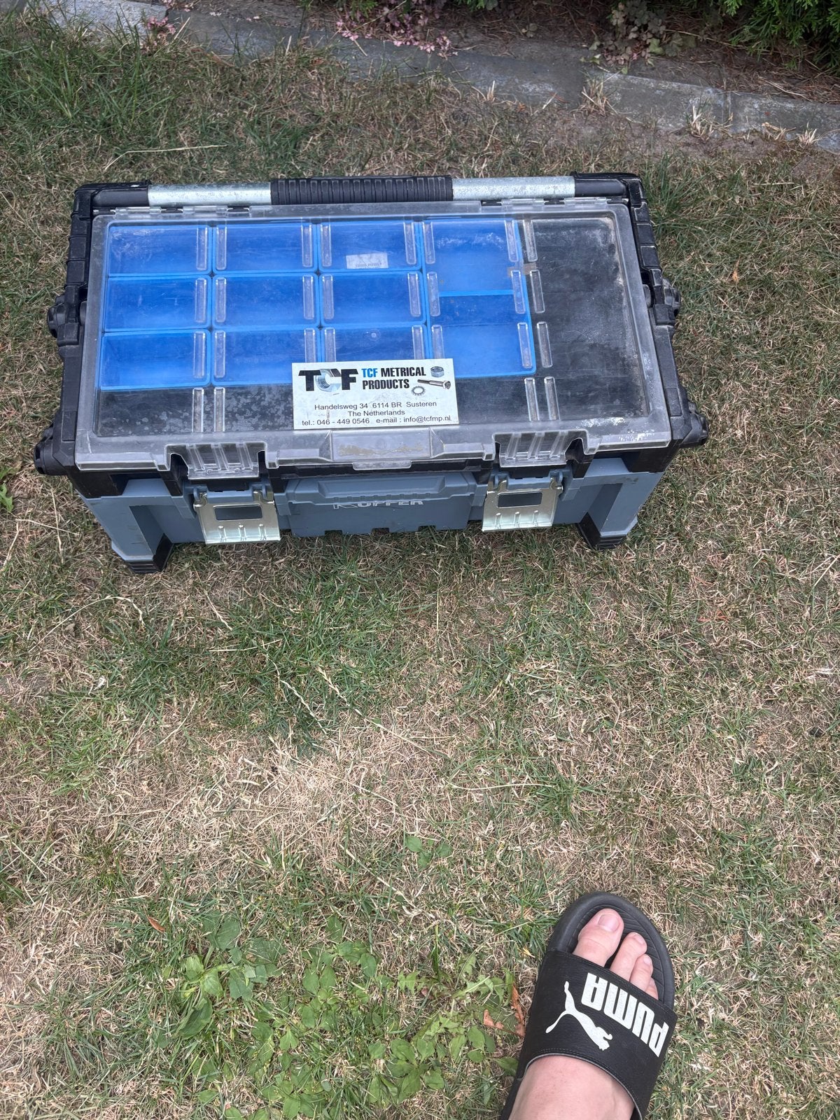 Gereedschapskist / Opbergbox met sorteervakken, Ophalen, Gebruikt