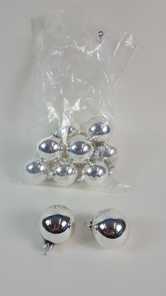 Kerstballen zilver, zak 16 st, kerstversiering, 6 cm (1) W1, Diversen, Tweedehands verkoop, Tweedehands verkoop, Gebruikt, Ophalen of Verzenden