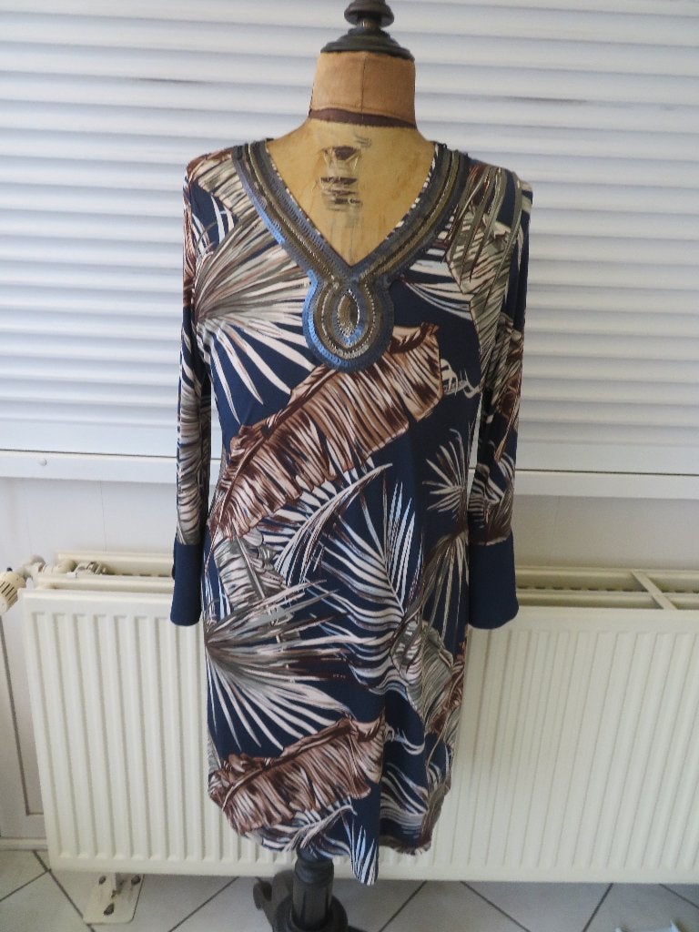 Dames jurk Batida maat 42 Z.G.A.N., Blauw, Maat 42/44 (L), Ophalen of Verzenden, Zo goed als nieuw