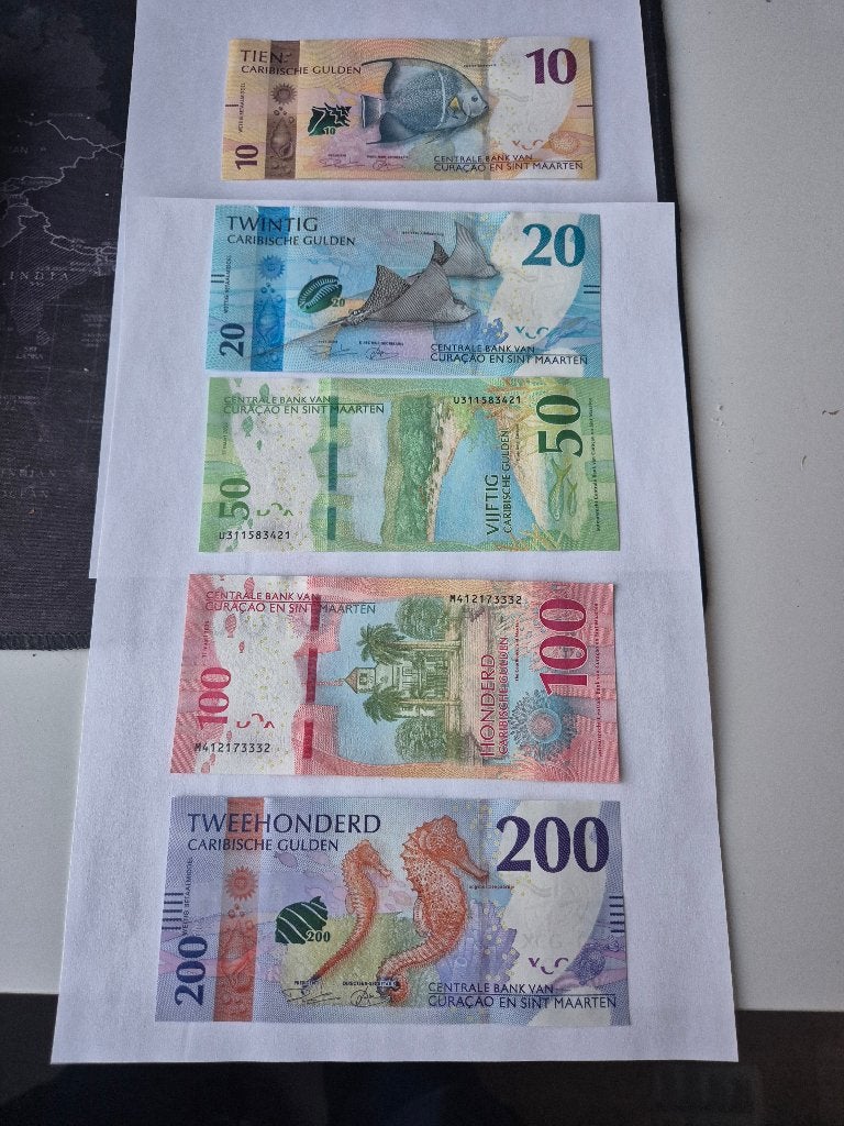 Nette serie XCG  curacao en SXM UNC, Ophalen of Verzenden, Zuid-Amerika, Setje