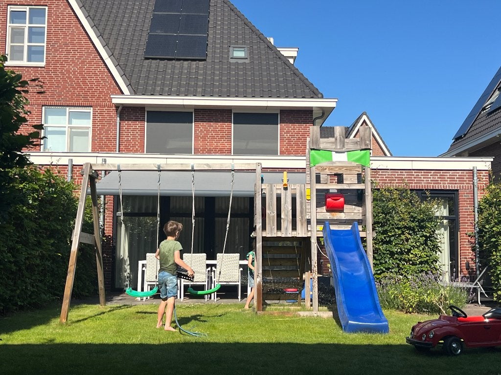 Speeltoestel tuin (incl schommels, glijbaan en duikelrek), Ophalen, Gebruikt, Schommel