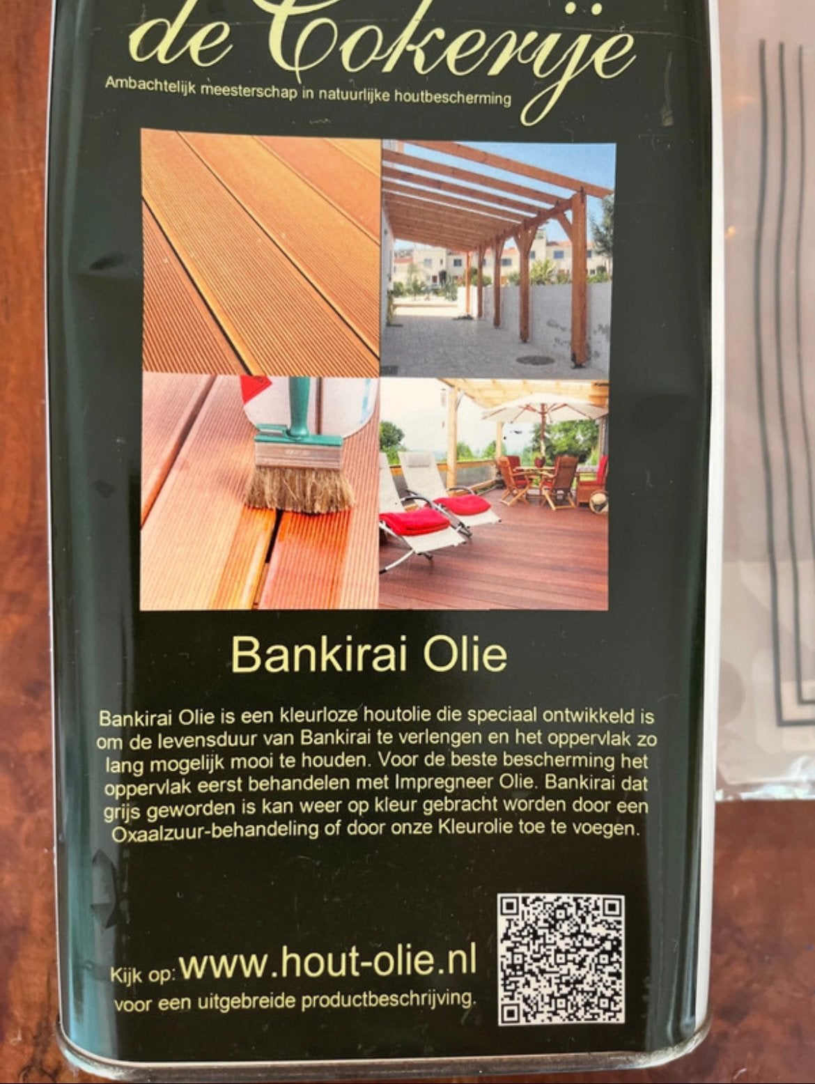 Bangkirai olie met poetsdoeken, Ophalen of Verzenden, Nieuw, Overige typen