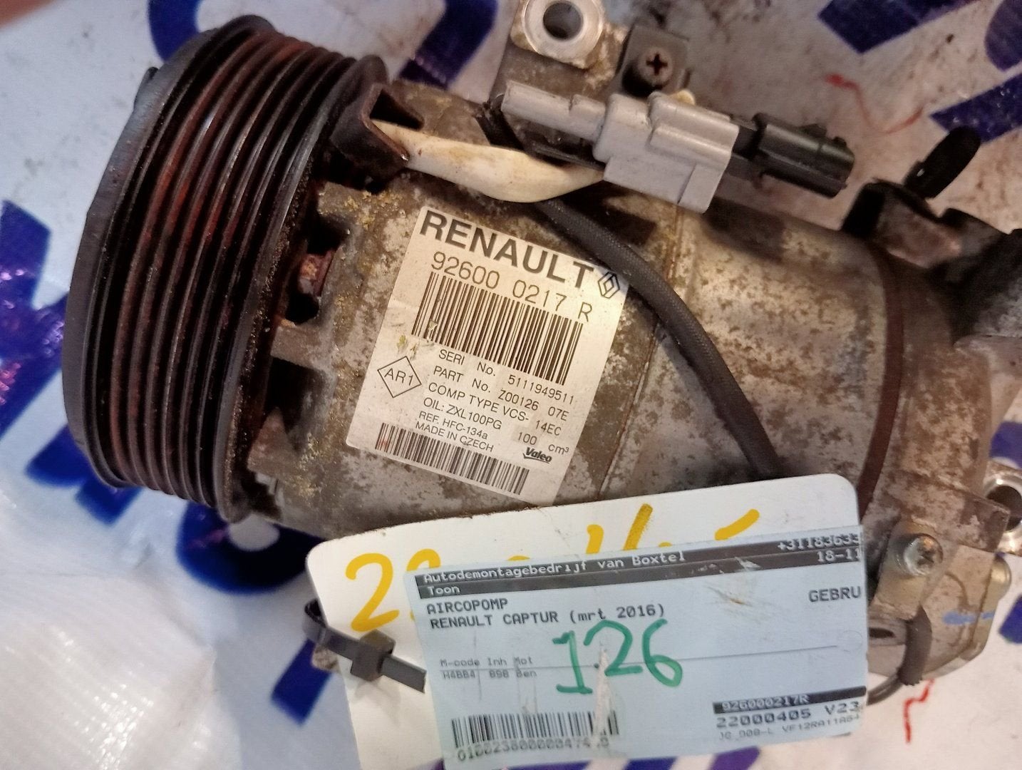 Renault Clio IV (5R) (2013 - 2021) Airco pomp 926000217R, Gebruikt, -, Renault, -