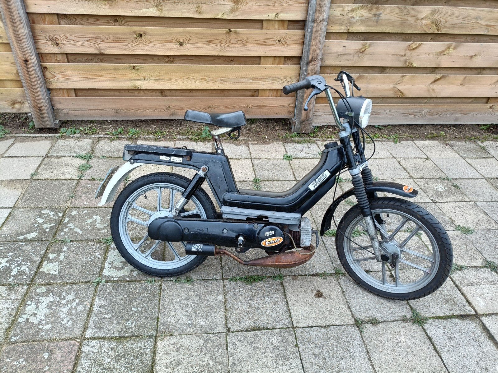 Piaggio Vespa SI blauw kenteken loopt goed (Ciao Bravo), Fietsen en Brommers, Ophalen