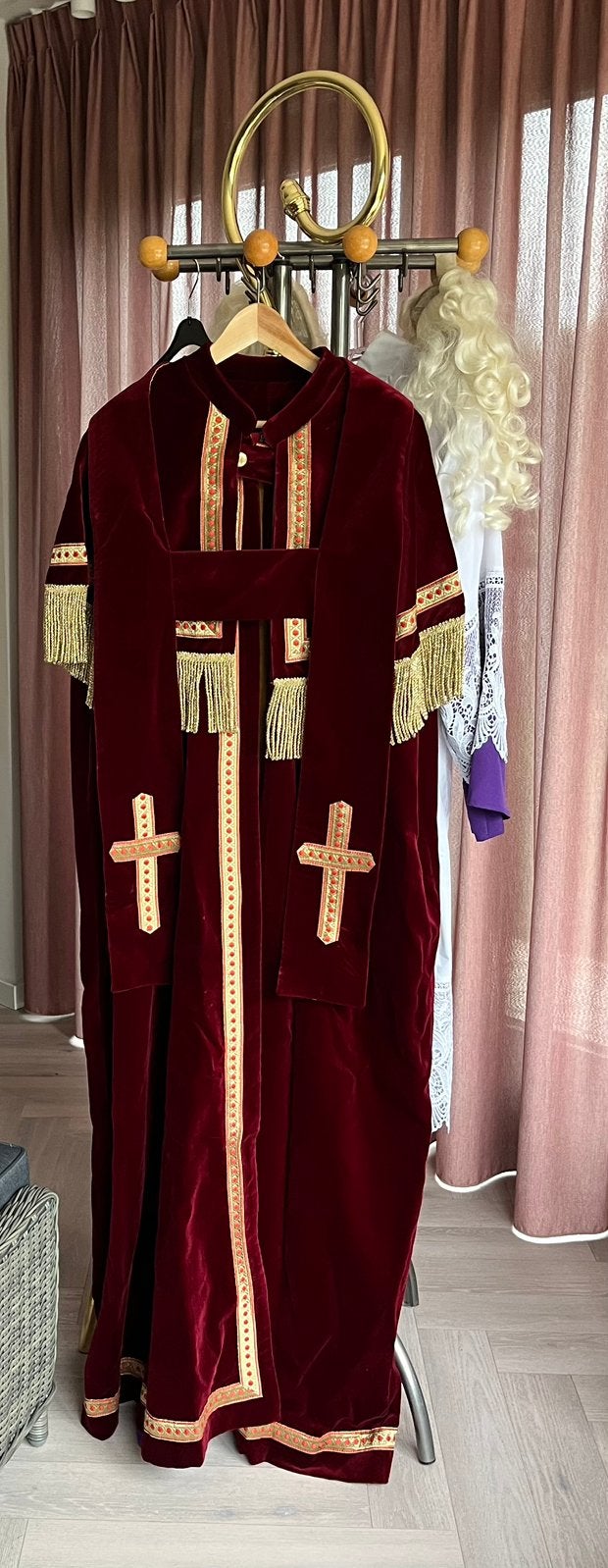 Sinterklaas kostuum, maat universeel, compleet, Ophalen, Zo goed als nieuw