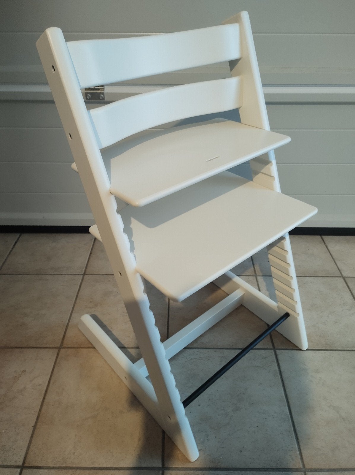 Stokke Tripp Trapp wit zgan, Ophalen, Zo goed als nieuw, Meegroeistoel, Aanschuifbaar