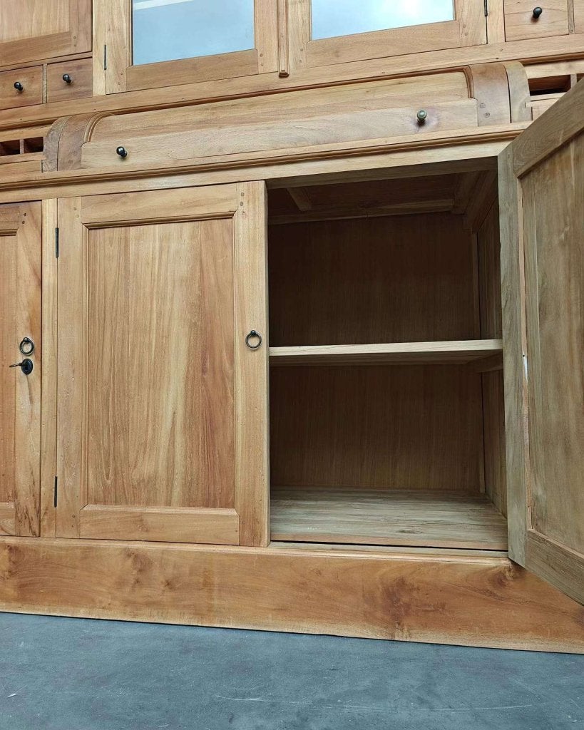 Unieke grutterskast met dichte deuren | Apothekerskast #7756, Huis en Inrichting, Glas, -, 200 cm of meer, -