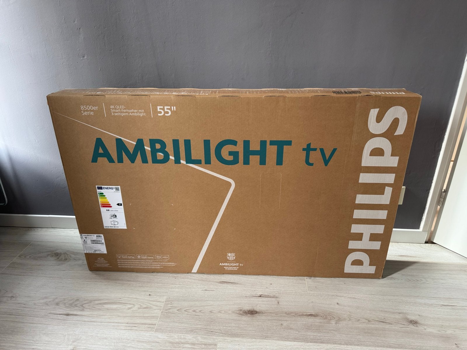 Philips 55PUS8500/12 55 inch 4K QLED Ambilight TV, Ophalen, Philips, QLED, 50 Hz