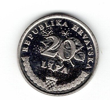 23-1665 Kroatie 20 lipa 1999, Postzegels en Munten, Verzenden, Overige landen, Losse munt