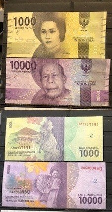 Indonesië 1000 en 10.000 Rupiah 2016 ZF Biljet c-322 jdu, Postzegels en Munten, Ophalen of Verzenden, Zuidoost-Azië, Los biljet