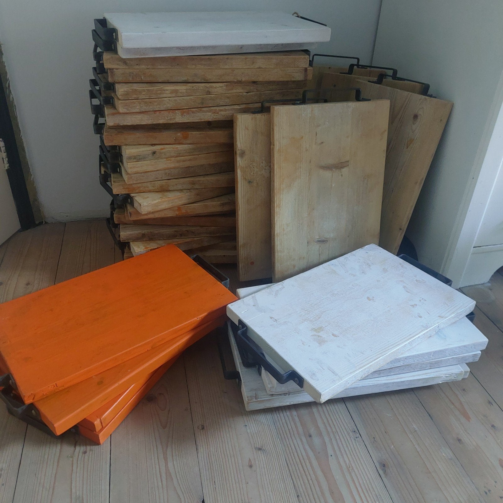 Partij houten borrelplanken 37 stuks, Ophalen of Verzenden, Hout, 50 tot 150 cm, 10 tot 30 cm