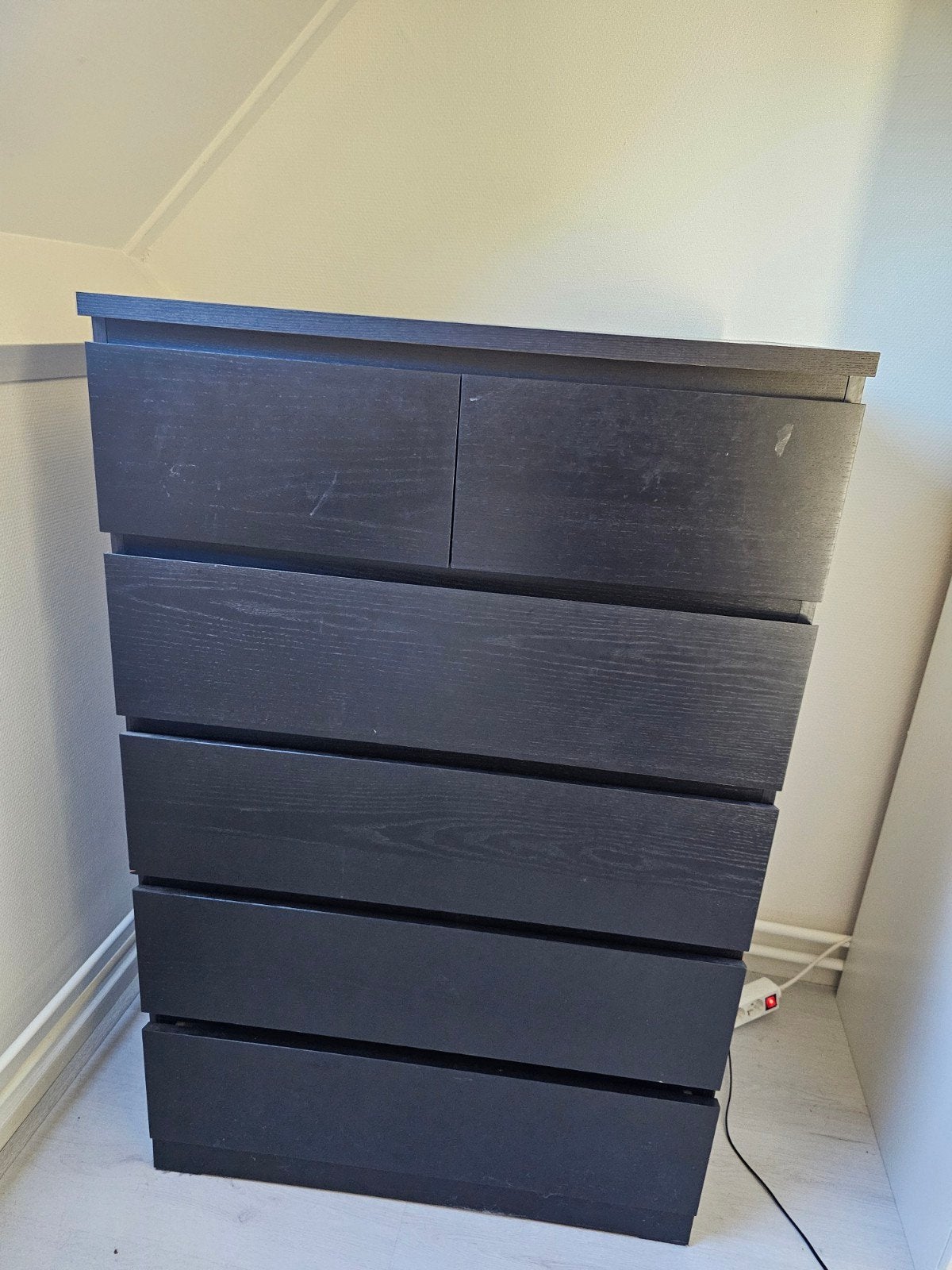 IKEA malm Ladekast met 6 Lades - Zwart, Huis en Inrichting, Kasten | Ladekasten, Ophalen, Gebruikt, 5 laden of meer, 100 tot 150 cm