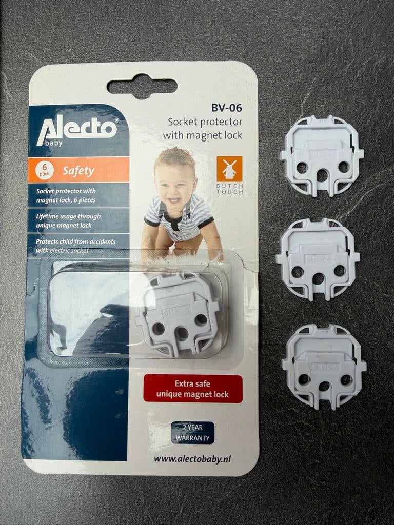 Alecto stopcontactbeveiliging baby BV-06, Ophalen of Verzenden, Gebruikt