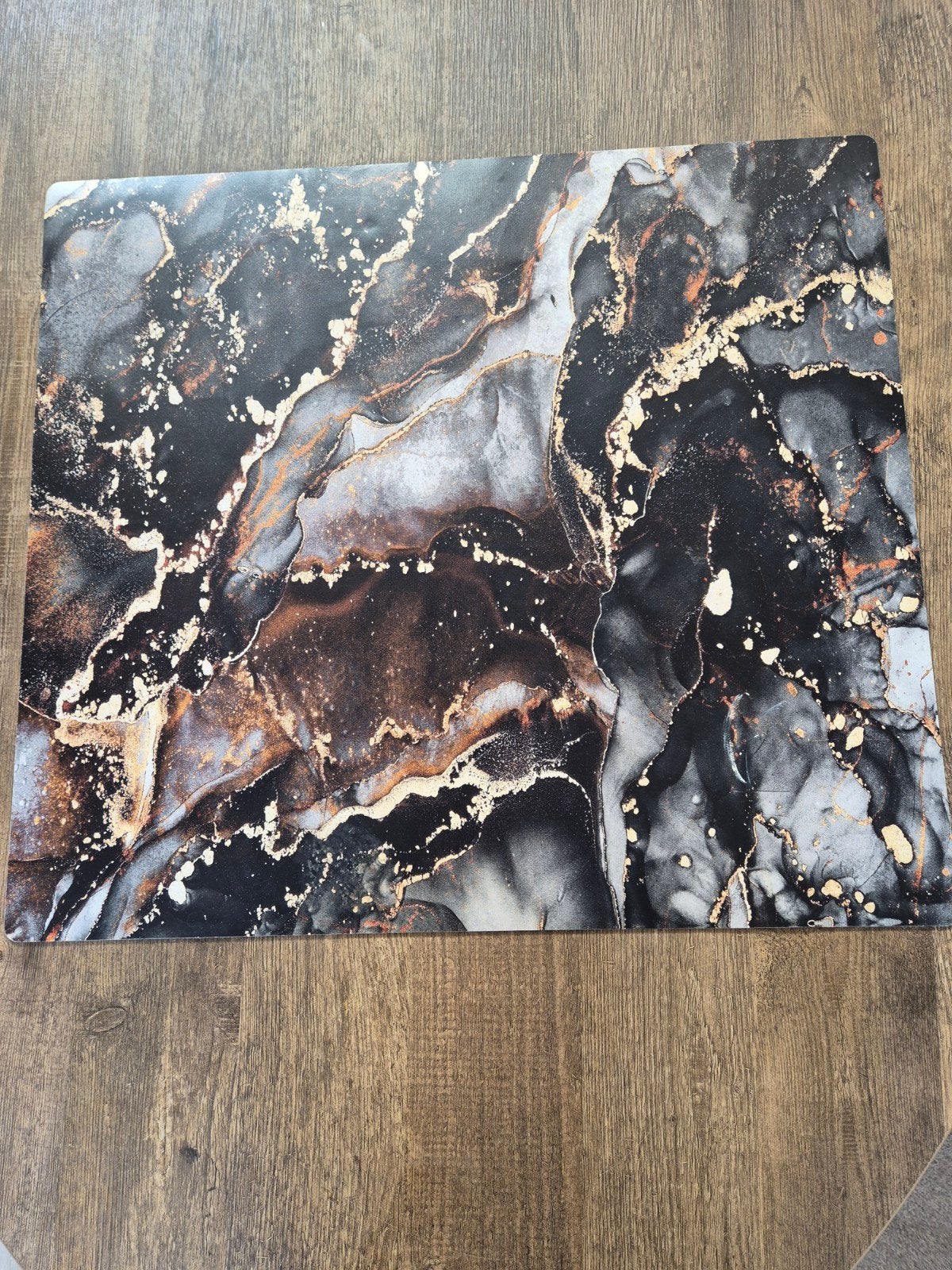 Inductie kookplaat beschermer 57.5 x 51.5 cm marmerlook, Ophalen of Verzenden