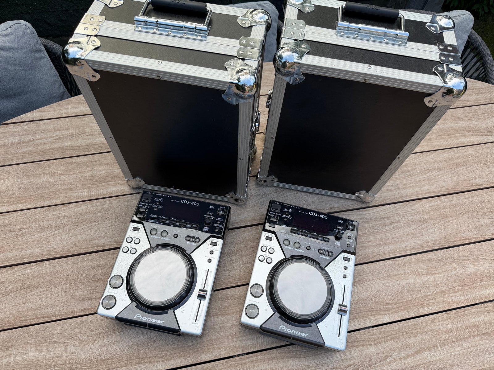 Pioneer CDJ-400 Set (2 stuks) met Flightcases, Ophalen, Gebruikt, Dj-set, Pioneer