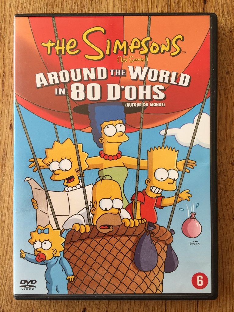 dvd The Simpsons - Around the World in 80 D'OHS - ZGAN!, Alle leeftijden, Ophalen of Verzenden, Zo goed als nieuw, Amerikaans