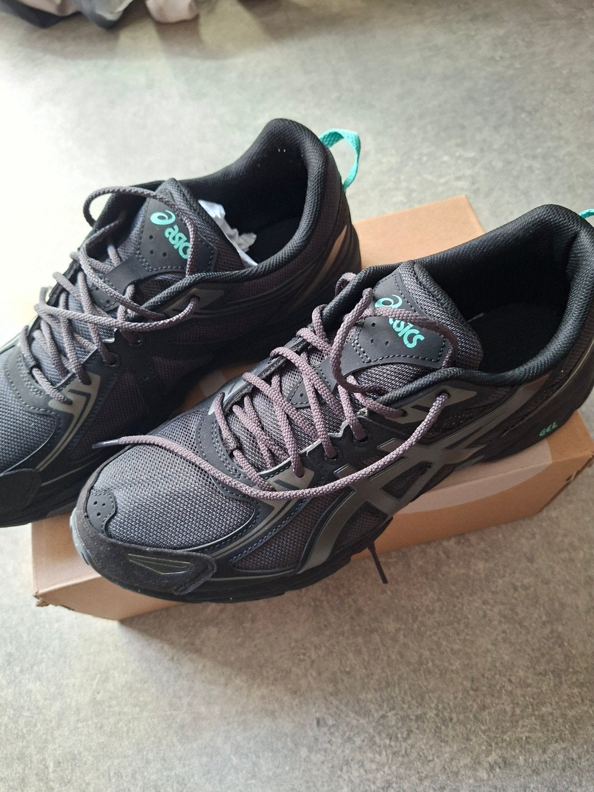ASICS GEL-VENTURE 8 Trail Hardloopschoenen Zwart veters, Verzenden, ASICS, Gedragen, Sportschoenen
