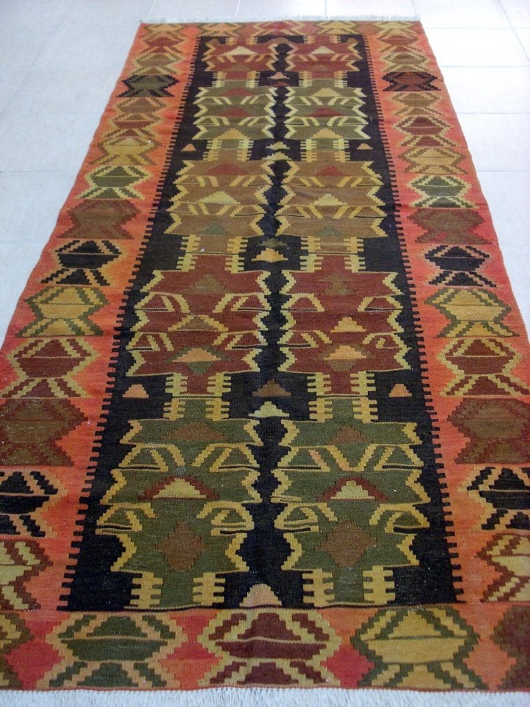 Oud Oosters Avar kelim 297x127/Vloerkleed/Perzische tapijten, Ophalen of Verzenden
