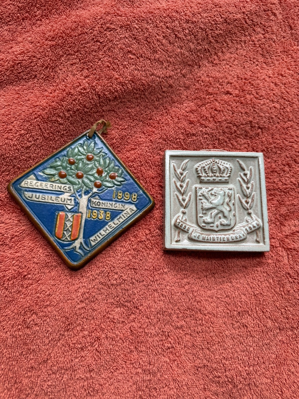 Wandbordjes Wilhelmina, Ophalen of Verzenden