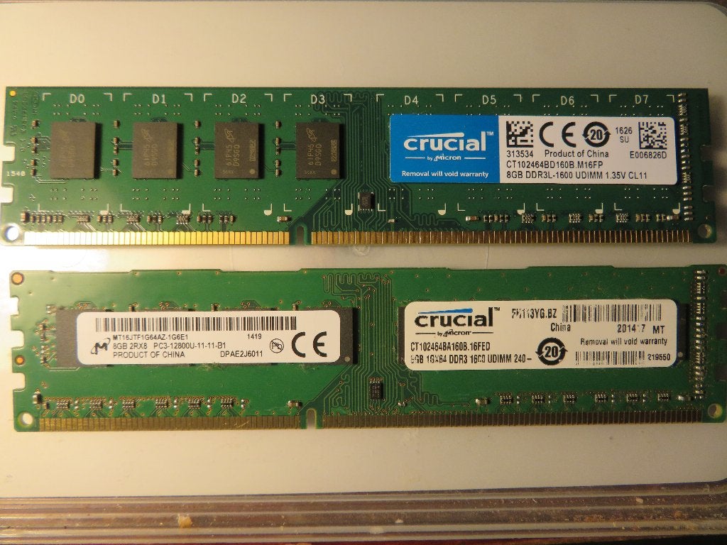 16 Gb (2x8Gb) DDR3, Computers en Software, RAM geheugen, DDR3, Ophalen of Verzenden, Zo goed als nieuw, Desktop