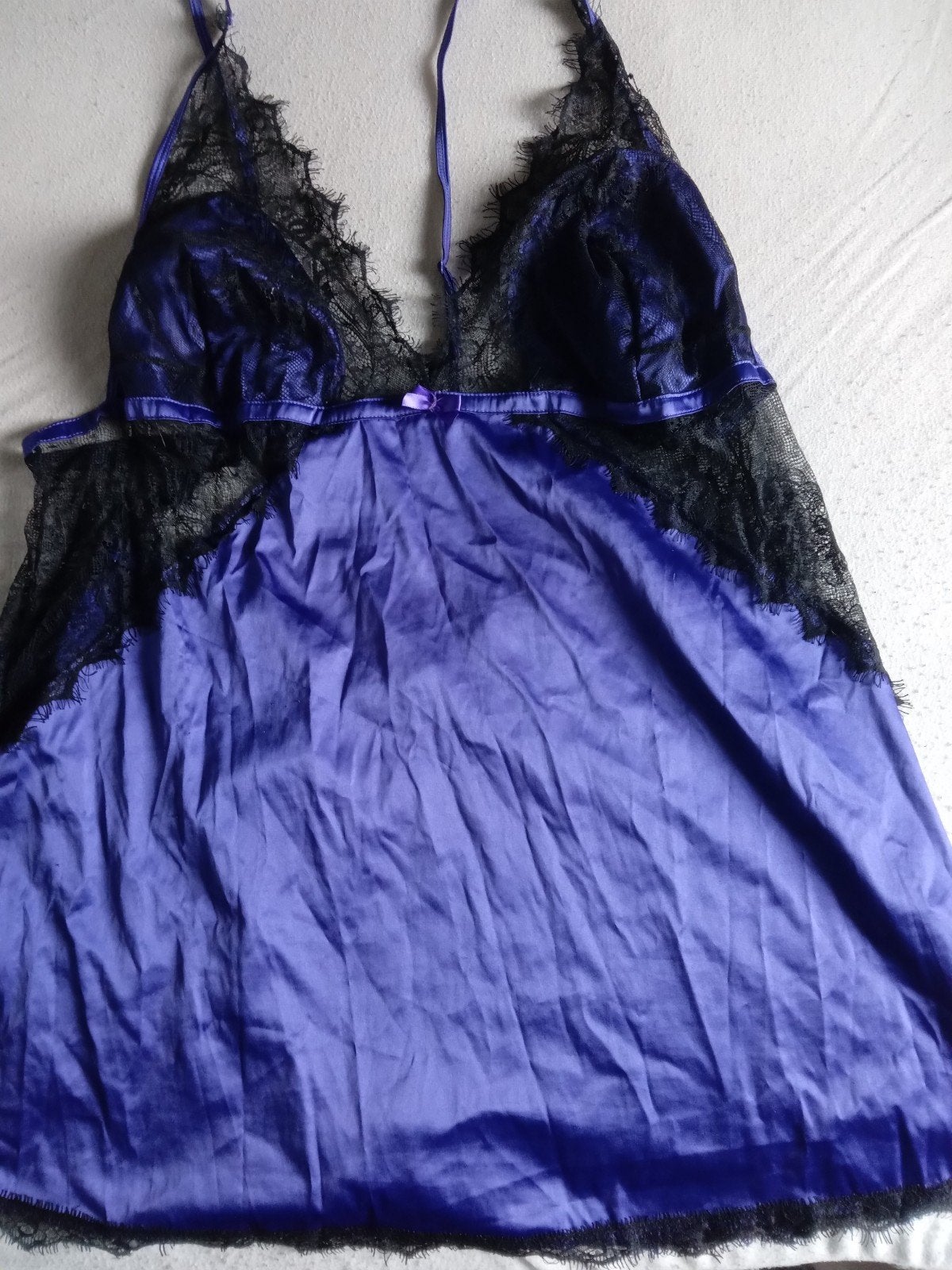 Oh La La Cheri babydoll satijn paars XXL, Oh La La Cheri, Ophalen of Verzenden, Paars, Nachtkleding