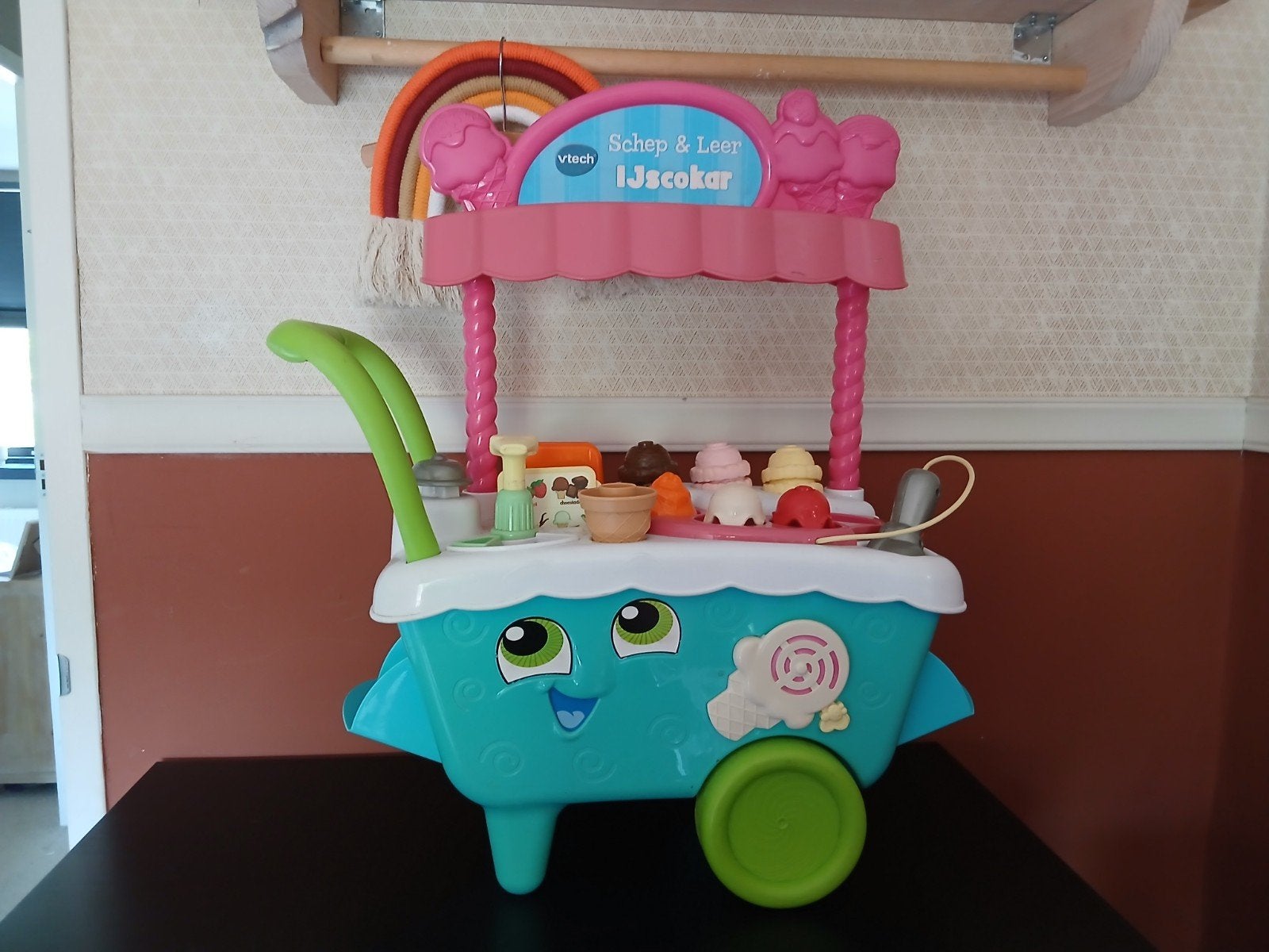 Vtech educatief ijscokraam en ijscotap, Ophalen