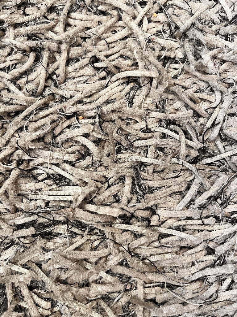 Kleed 170 x 235 hoogpolig beige grijs zwart, Ophalen, Gebruikt, Grijs, 150 tot 200 cm