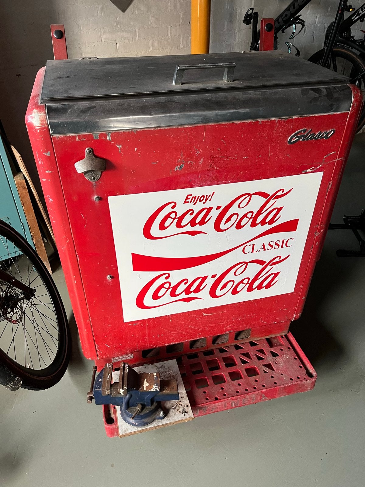 Vintage Coca-Cola Glacso koelkast/drankautomaat, Ophalen