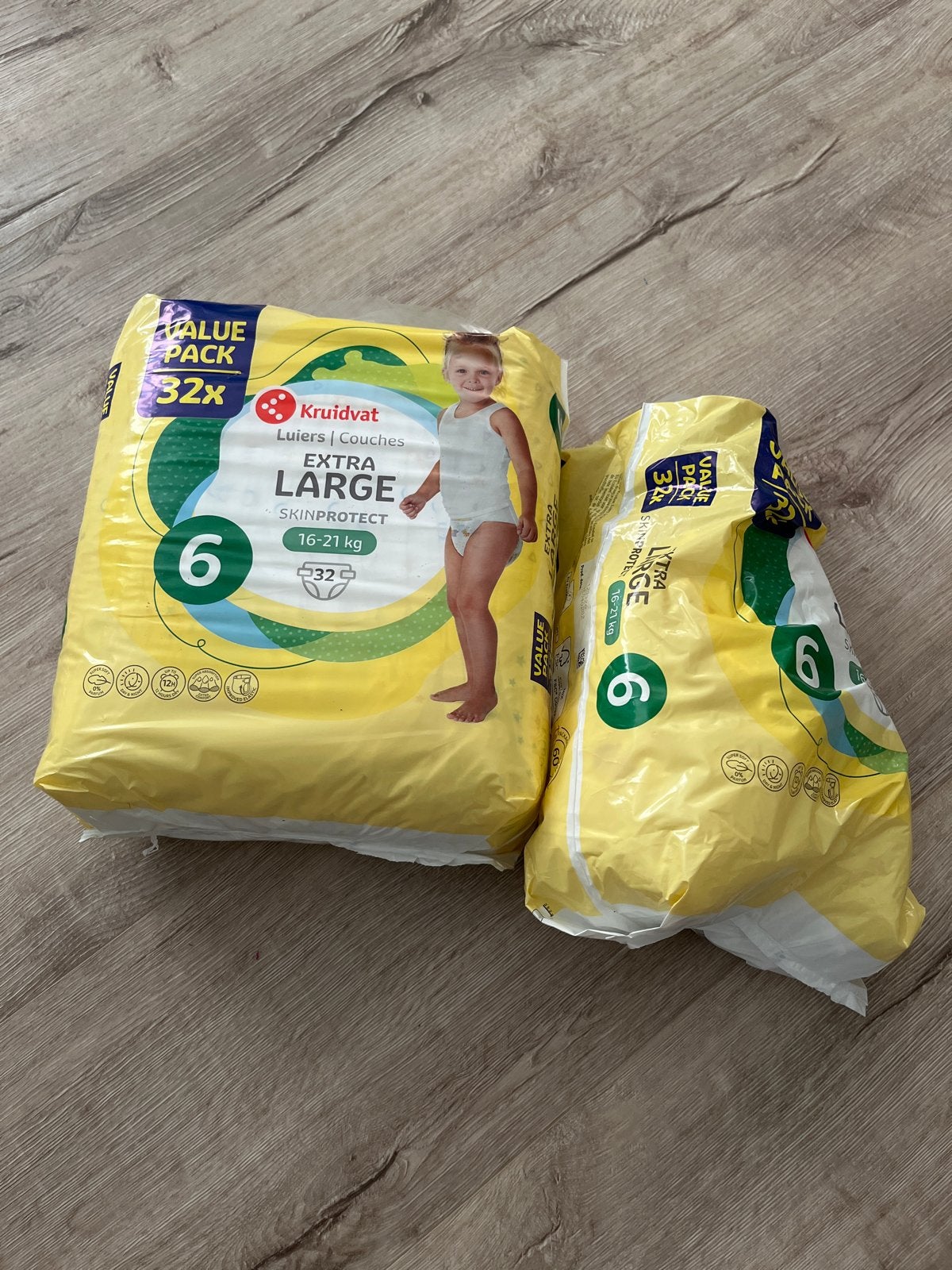 Kruidvat Luiers Extra Large Maat 6 (16-21 kg) - Nieuw, Ophalen of Verzenden, Nieuw