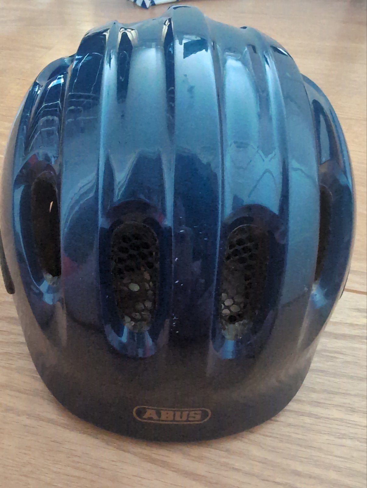 Fietshelm 45-50cm ABUS donkerblauw, Ophalen, Gebruikt, Jongen of Meisje, Abus