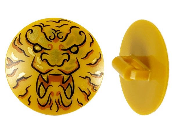 Lego Minifigure, Shield Circular  Round Convex Face with, Gebruikt, Lego, Accessoire, Ophalen of Verzenden