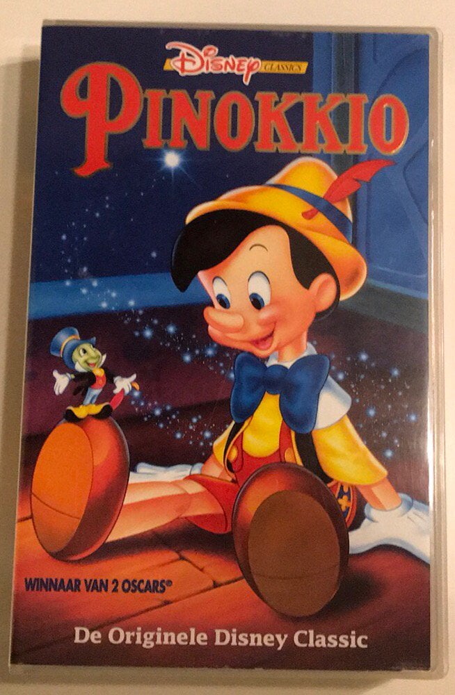 Pinokkio, devoriginele Disney’s Classic, VHS, Cd's en Dvd's, VHS | Kinderen en Jeugd, Tekenfilm, Alle leeftijden, Ophalen of Verzenden