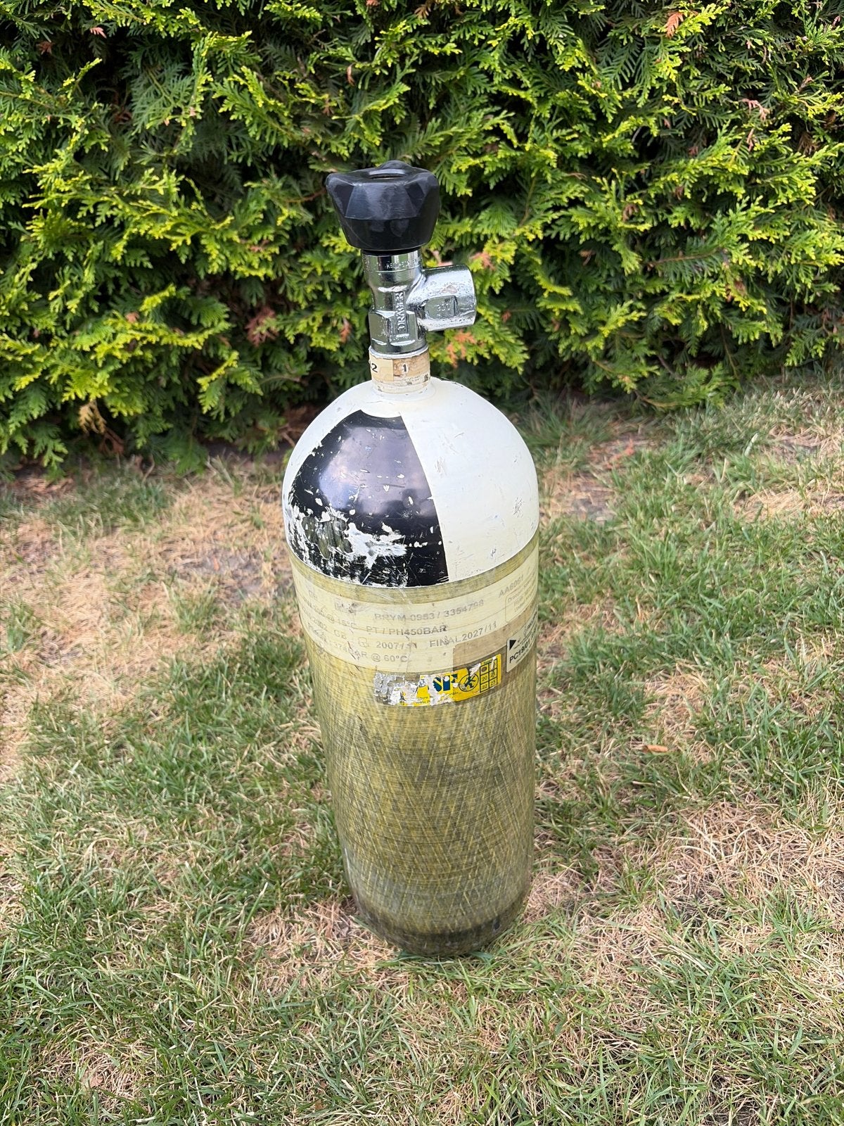 Dräger pcp/ademlucht flessen  300 BAR - Composiet, Ophalen, Gebruikt, Duikfles