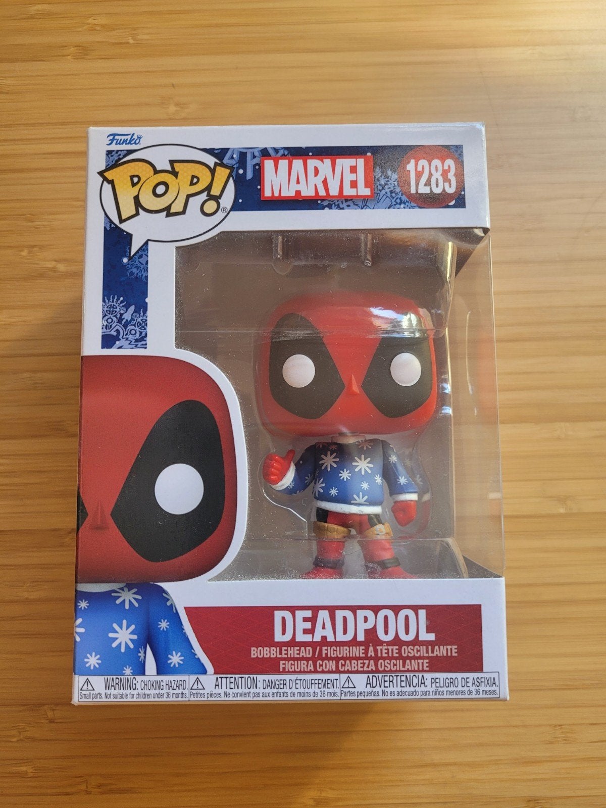 Funko Pop! Marvel 1283 Deadpool Kersteditie, Ophalen of Verzenden, Zo goed als nieuw