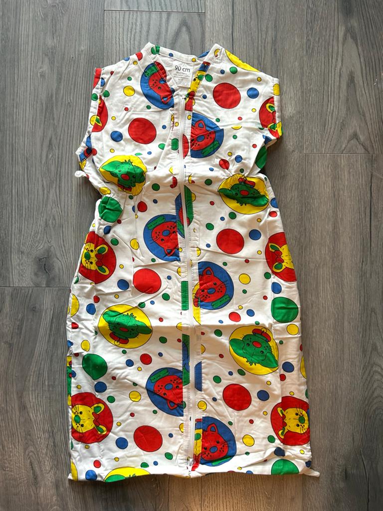 Baby Trappelzak Slaapzak 90 cm - Kleurrijk Design, Kinderen en Baby's, Ophalen of Verzenden, Zo goed als nieuw, 85 tot 100 cm