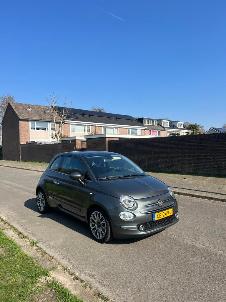 Fiat 500 Twinair Turbo Lounge, als nieuw., Auto's, Voorwielaandrijving, Stof, 905 kg, Origineel Nederlands