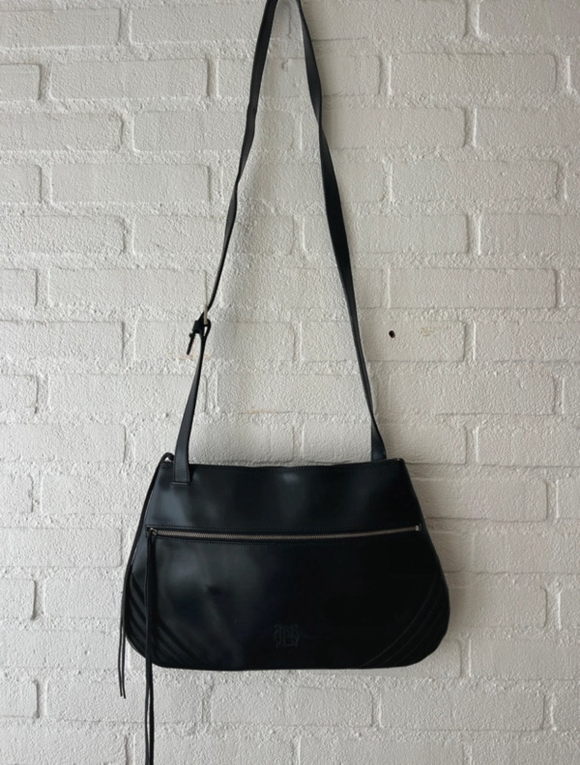 Jean Paul Gaultier vintage leather shouder bag JPG, Overige merken, Zwart, Ophalen of Verzenden, Zo goed als nieuw